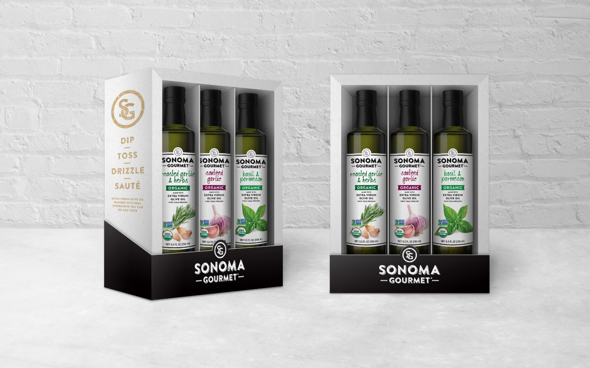 Sonoma Gourmet olive oil gift boxes