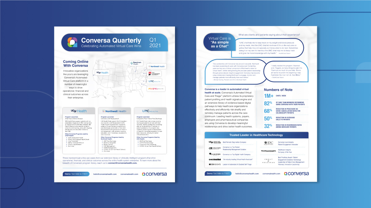 Conversa Quarterly sell sheet