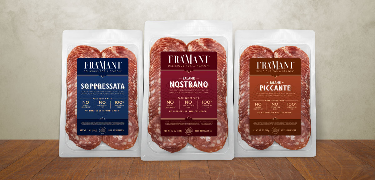 sliced salame packaging